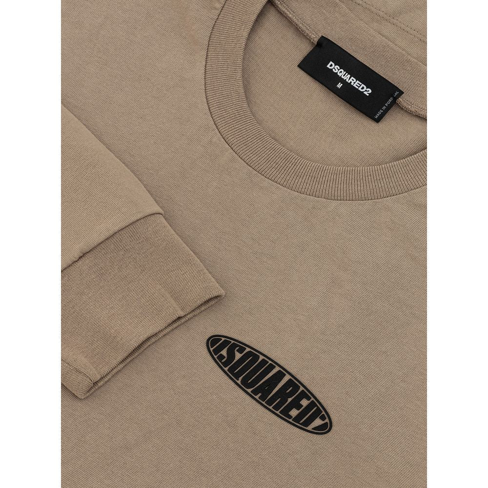 Dsquared² Beige Cotton T-Shirt | Regal Royce