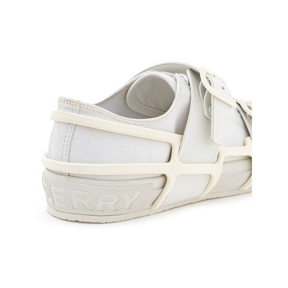 Burberry White Cotton Athletic Sneakers | Regal Royce