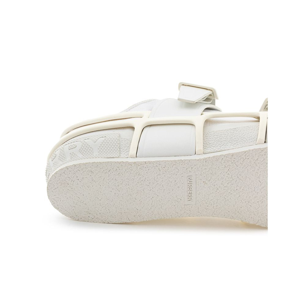 Burberry White Cotton Athletic Sneakers | Regal Royce