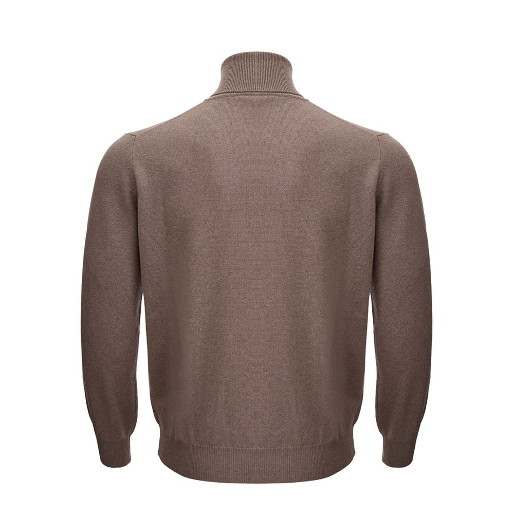 KANGRA Brown Wool Turtleneck | Regal Royce