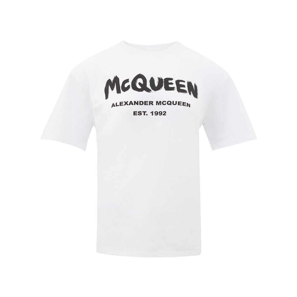 Alexander McQueen White Cotton T-Shirt | Regal Royce