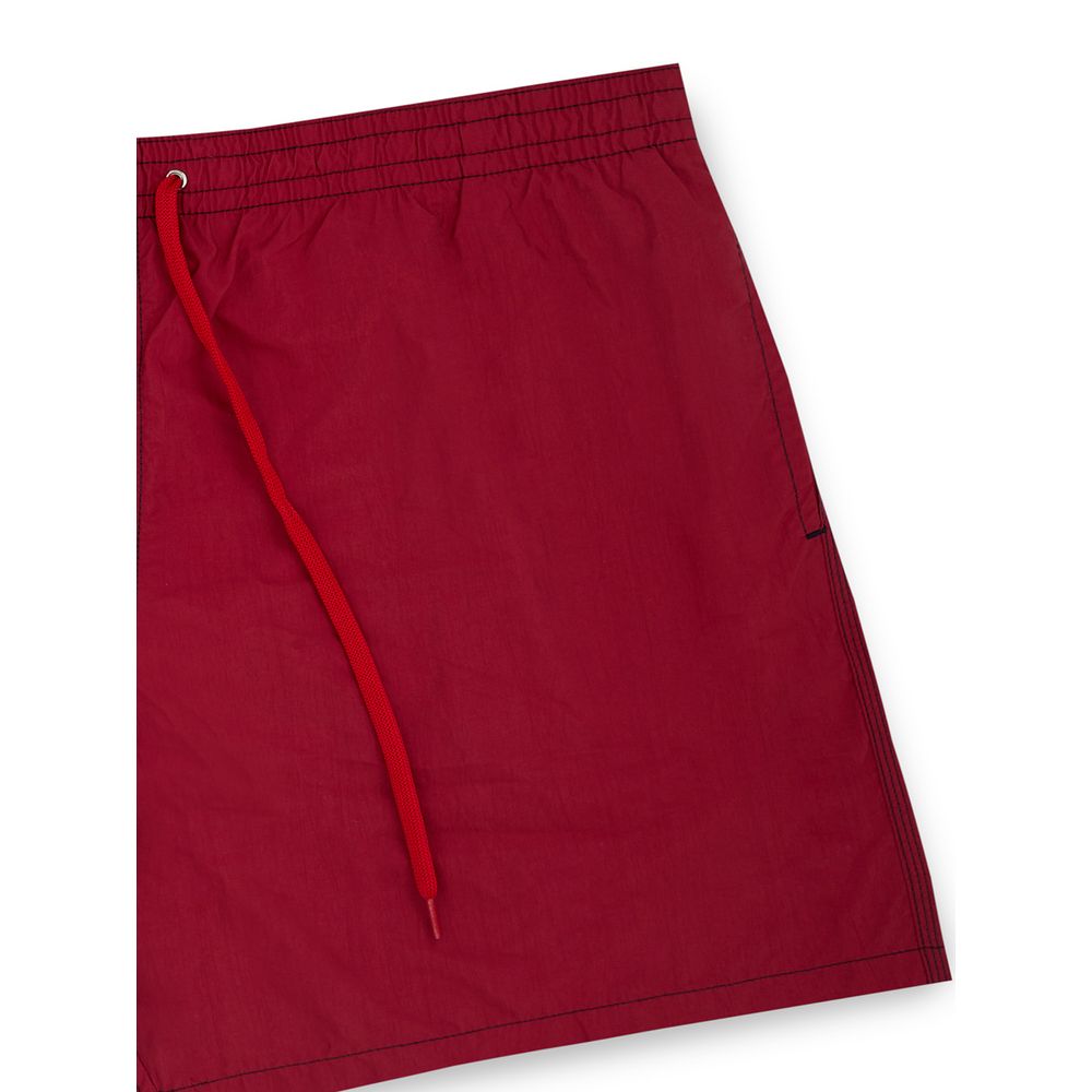 Malo Red Polyester Swim Shorts | Regal Royce