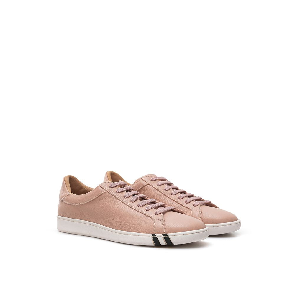 Bally Pink Leather Low Top Sneakers | Regal Royce