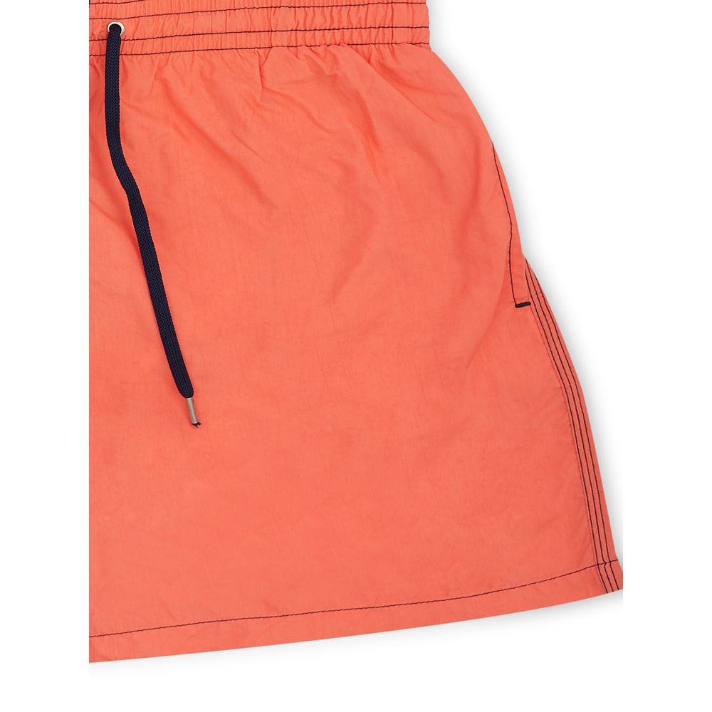 Malo Orange Polyester Swim Shorts | Regal Royce