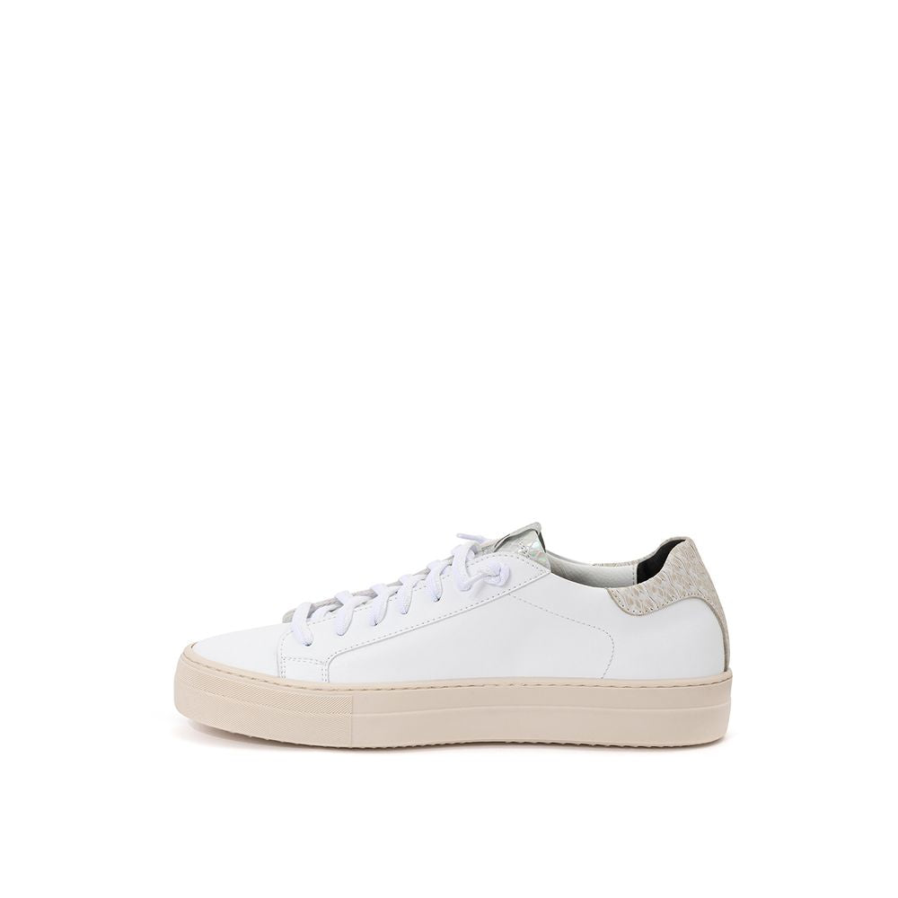P448 White Leather Low Top Sneakers | Regal Royce