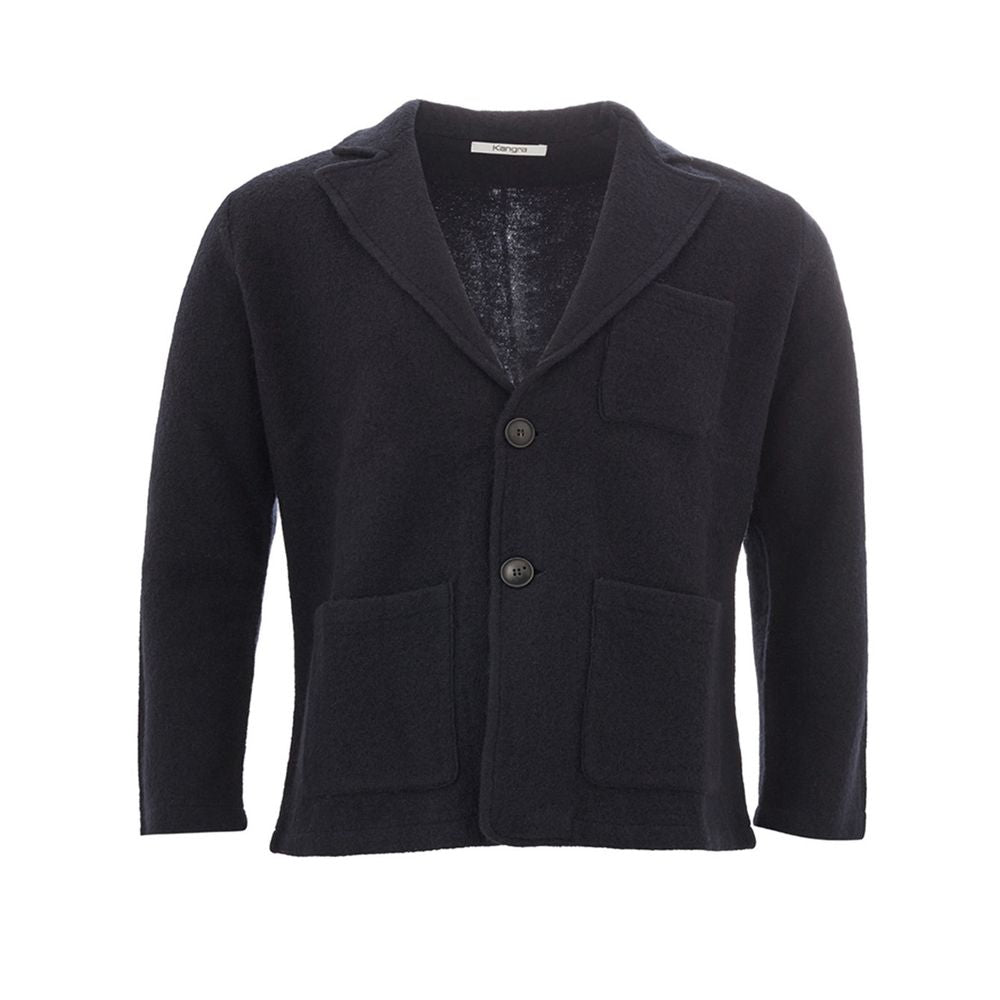 KANGRA Blue Wool Blazer | Regal Royce