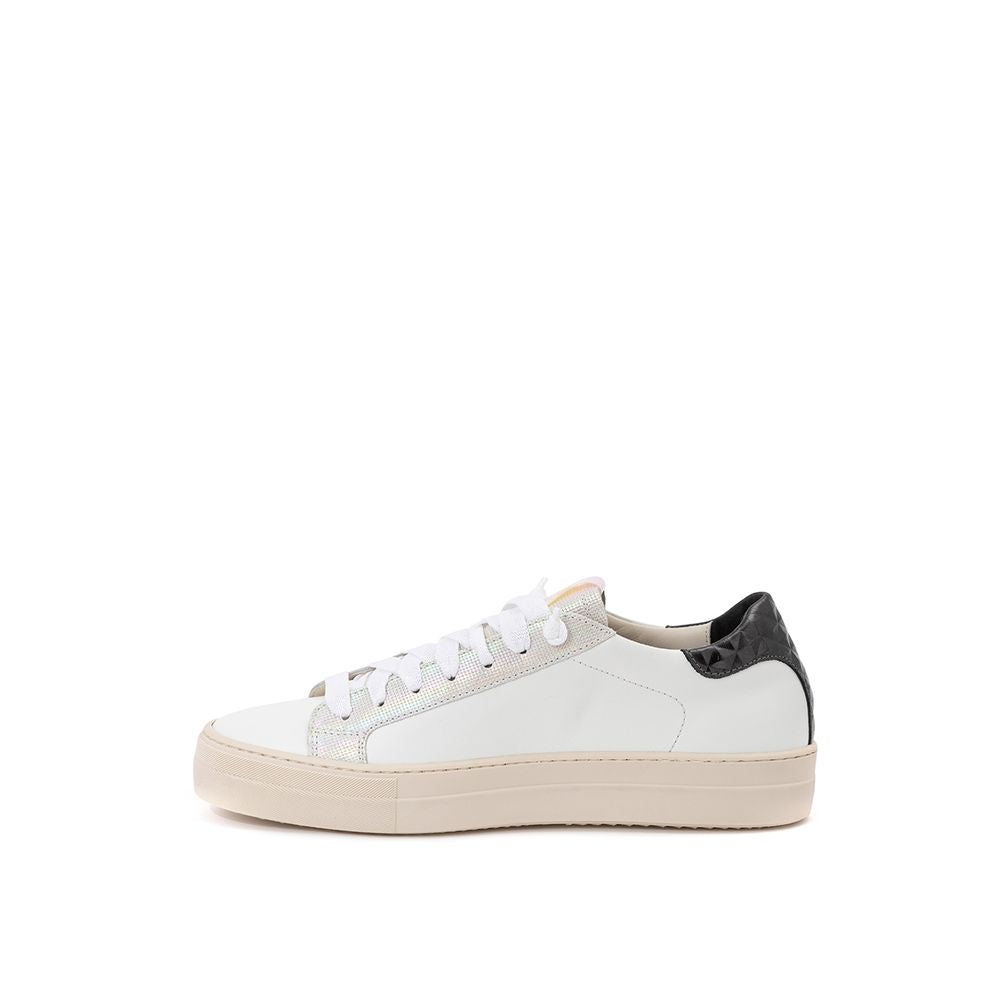 P448 White Leather Athletic Sneakers | Regal Royce
