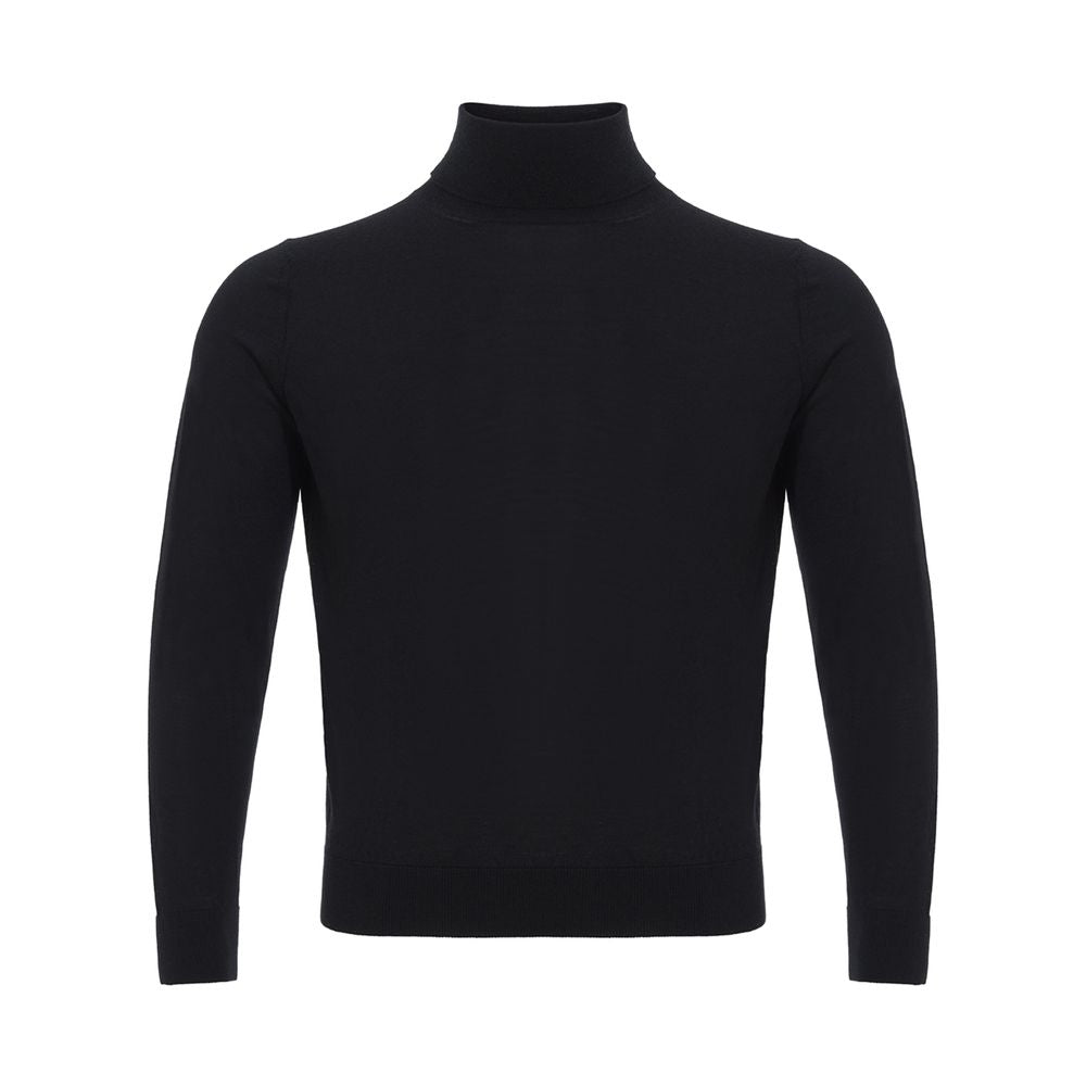 Colombo Black Cashmere Turtleneck | Regal Royce