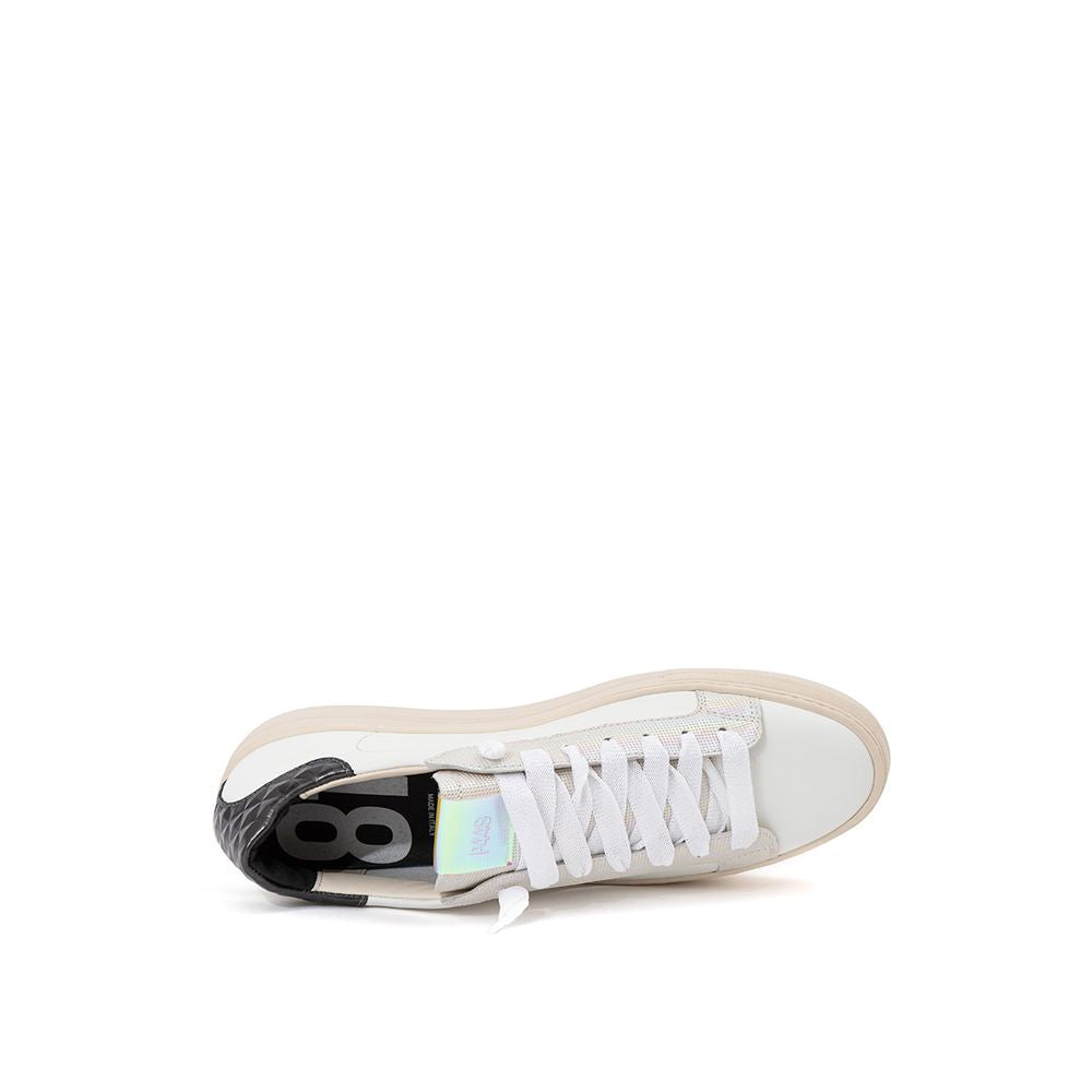 P448 White Leather Athletic Sneakers | Regal Royce