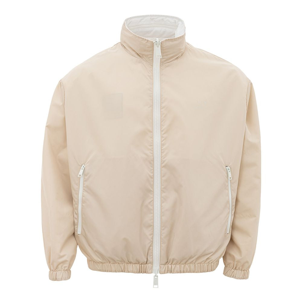 Armani Exchange Beige Polyamide Bomber