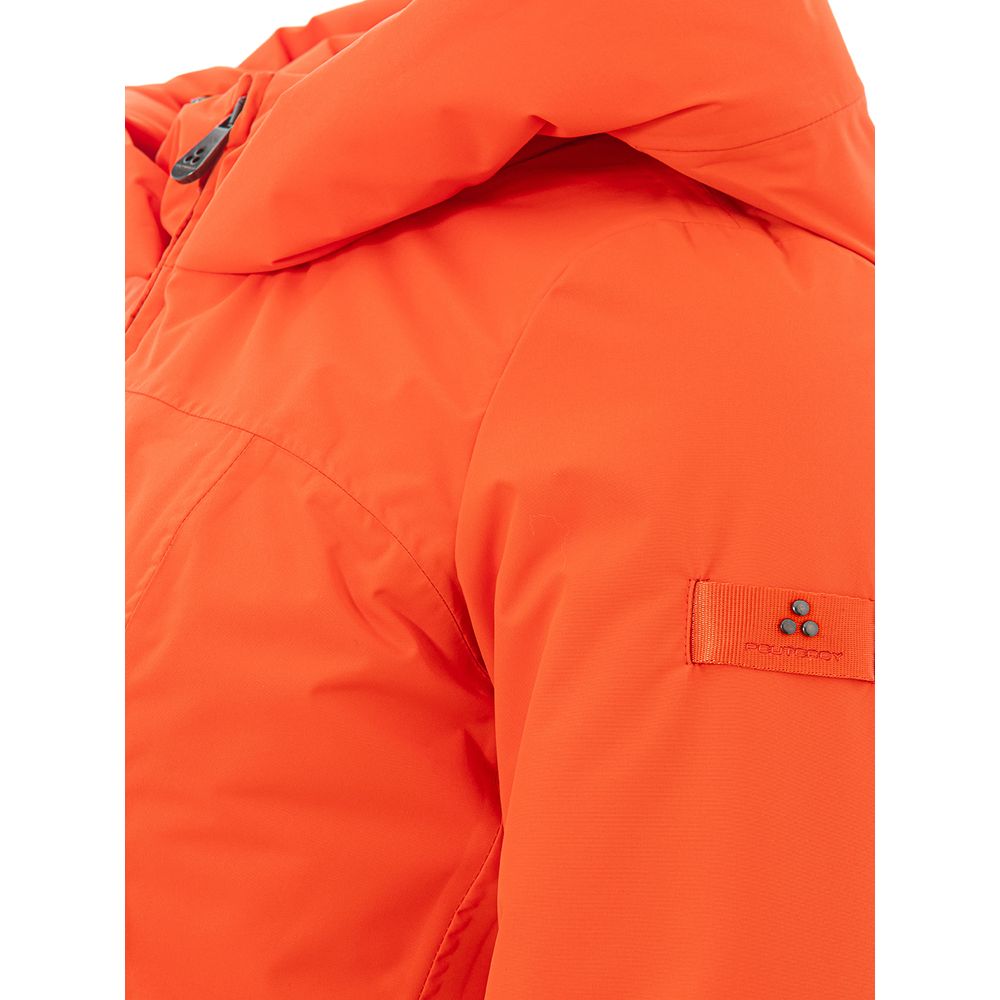 Peuterey Orange Polyester Full-Length Jacket | Regal Royce