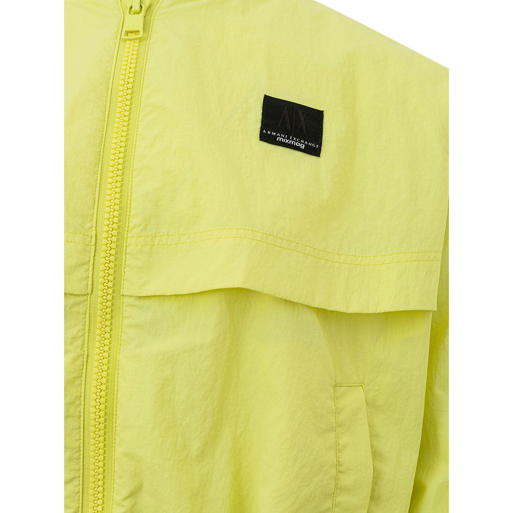 Armani Exchange Yellow Polyamide Bomber | Regal Royce