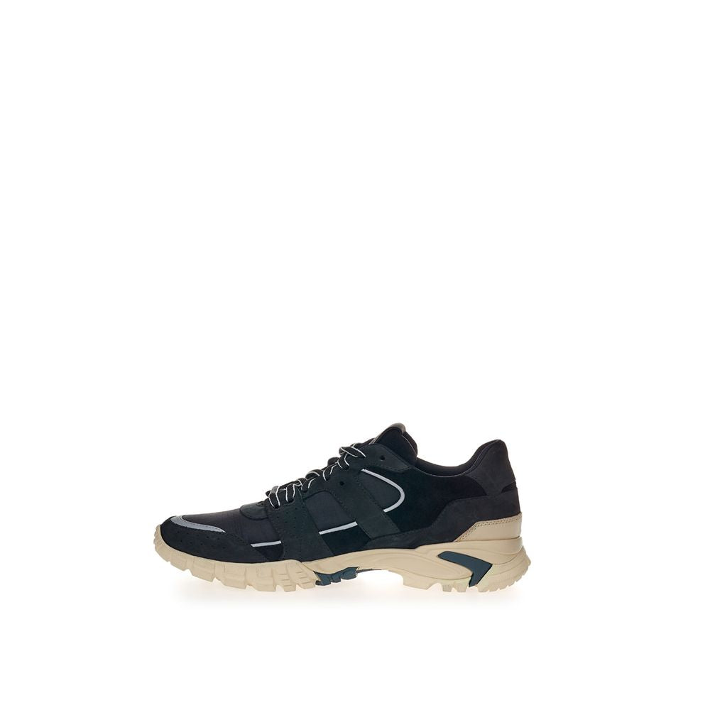 Lardini Black Suede Leather Athletic Sneakers | Regal Royce