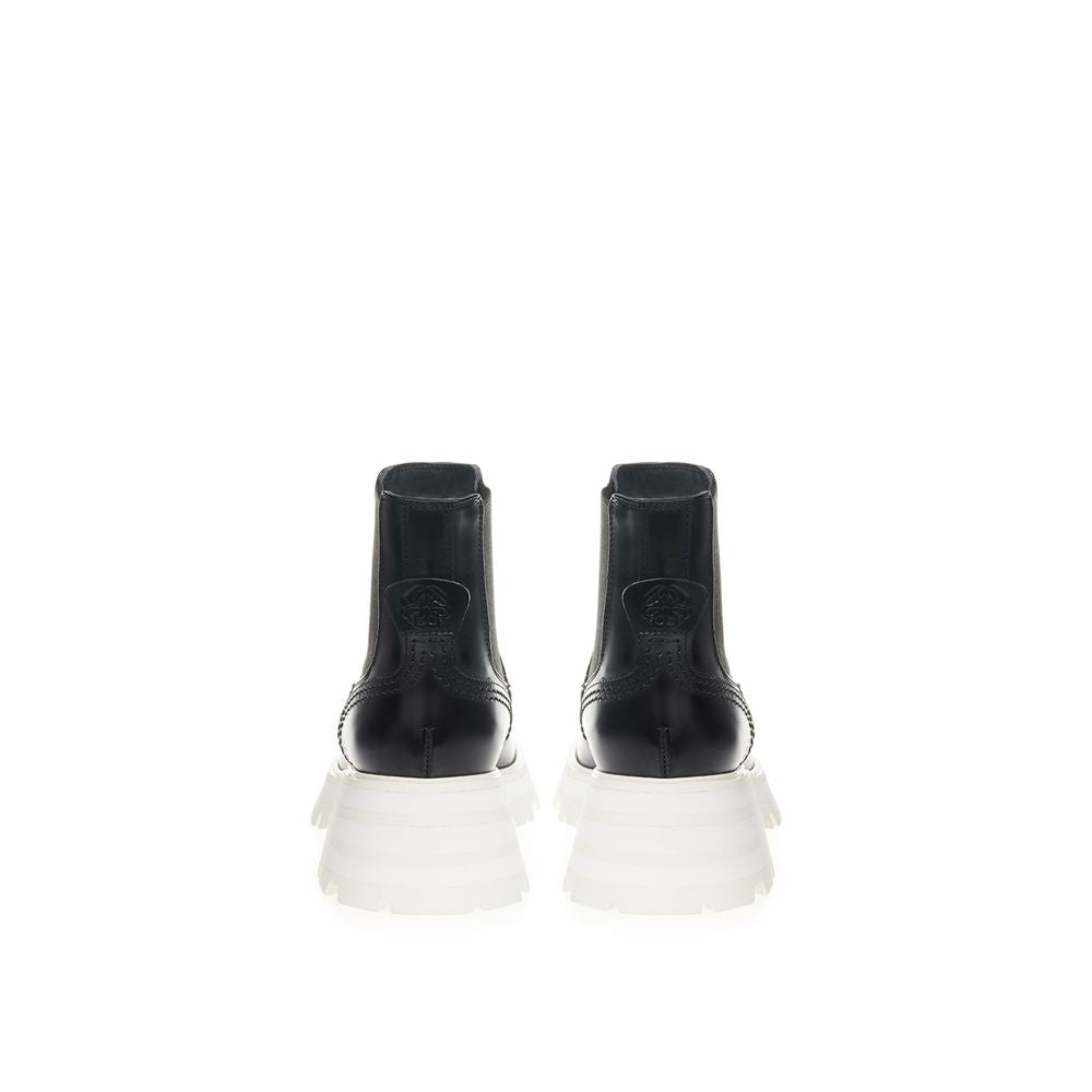 Alexander McQueen Black Leather Chelsea Boots | Regal Royce
