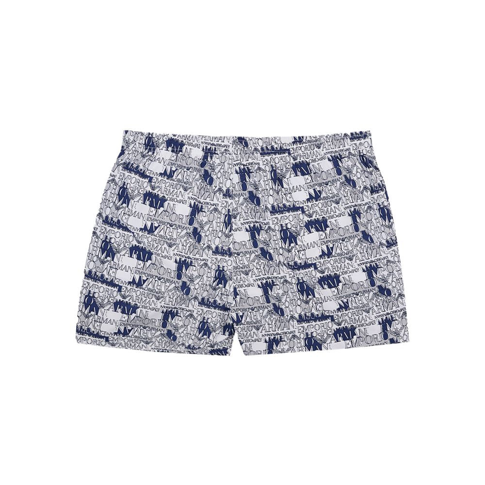 Emporio Armani White Polyester Swim Shorts | Regal Royce