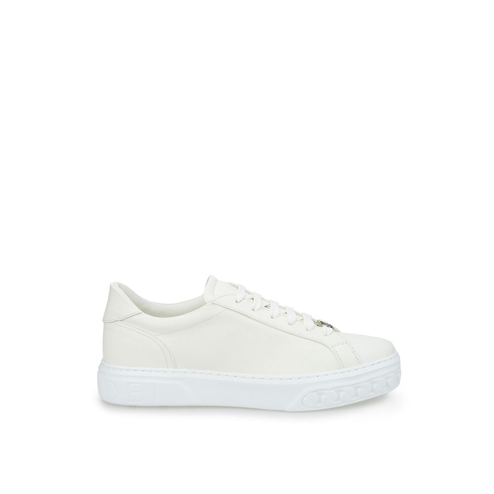 Casadei White Leather Athletic Sneakers | Regal Royce