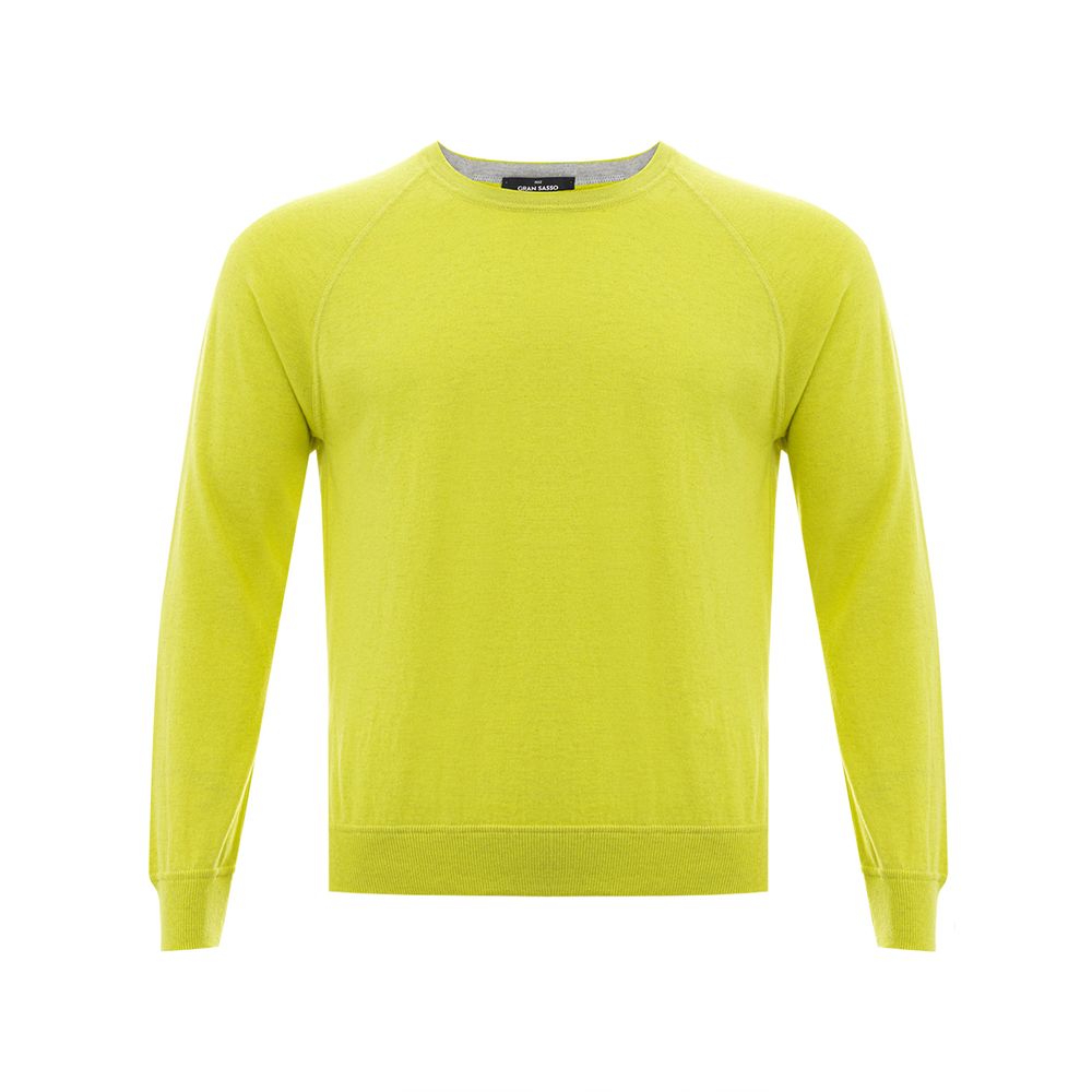 Gran Sasso Yellow Cotton Sweatshirt | Regal Royce