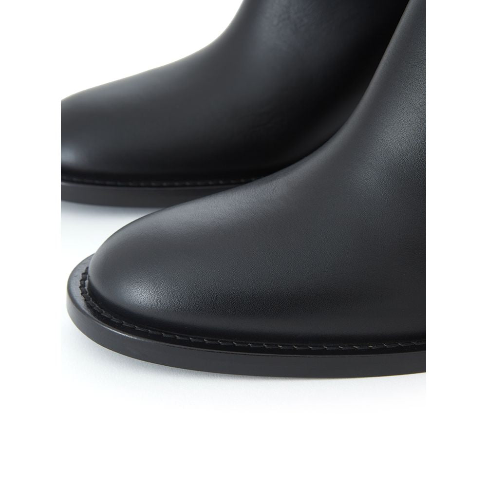 Burberry Black Leather Ankle Boots | Regal Royce