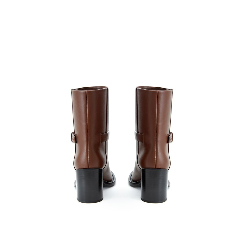 Burberry Brown Leather Ankle Boots | Regal Royce