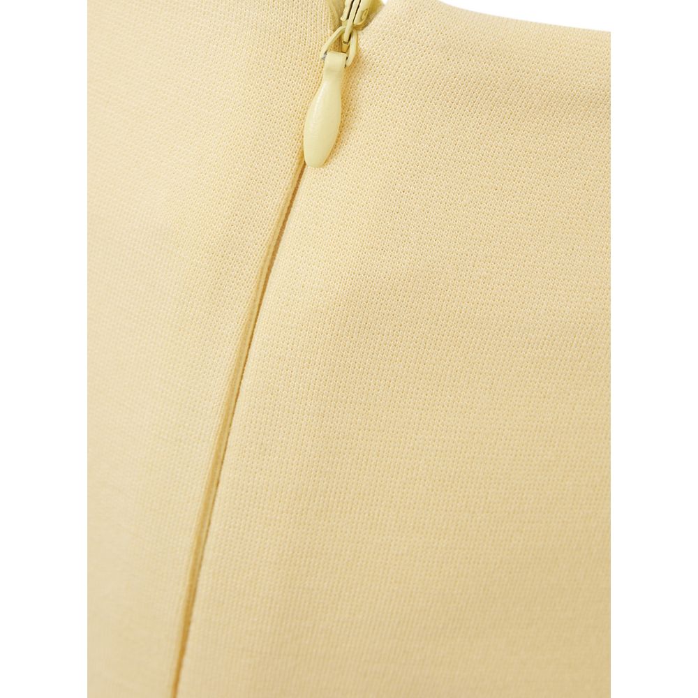 Lardini Yellow Viscose Midi Skirt | Regal Royce