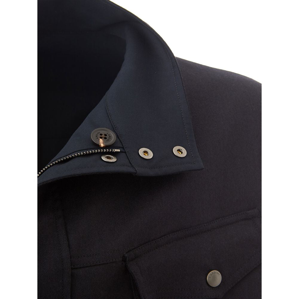Lardini Blue Wool Coat | Regal Royce