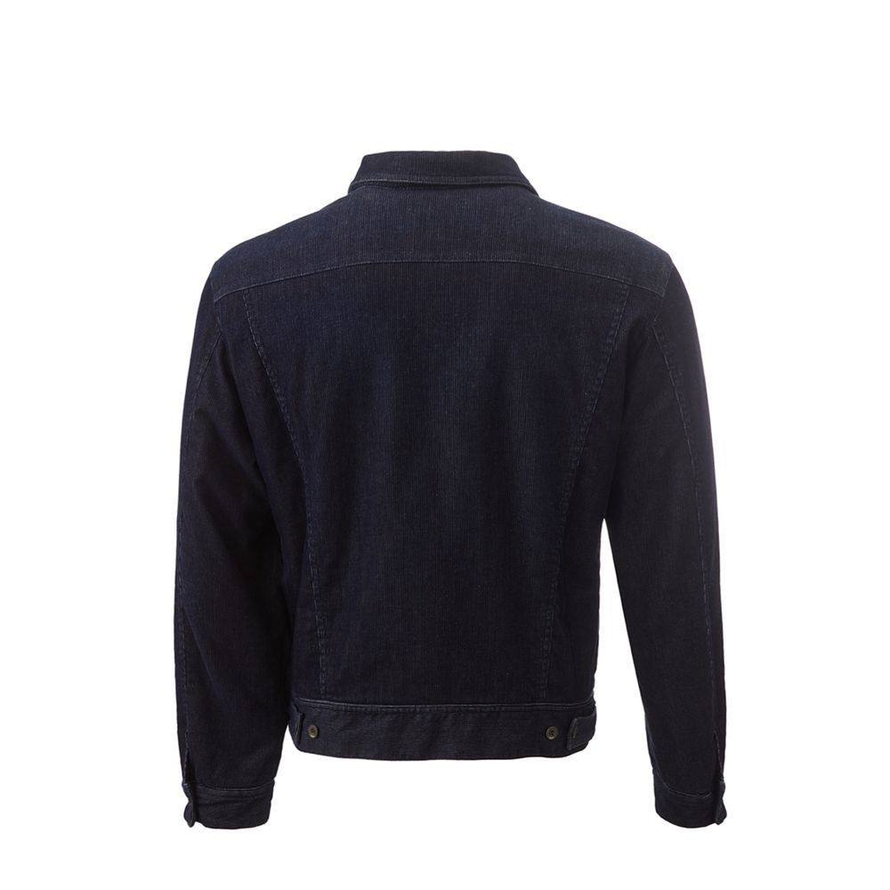 Lardini Blue Cotton Denim Jacket | Regal Royce