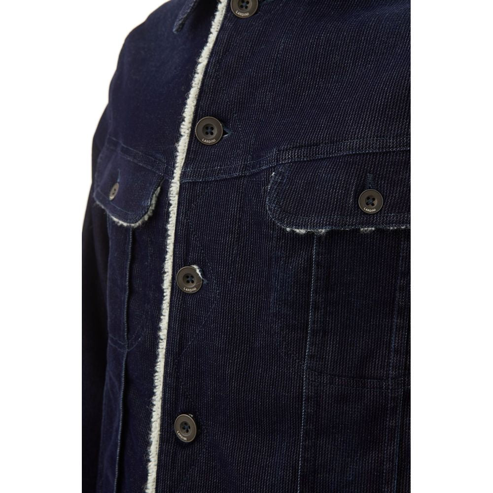 Lardini Blue Cotton Denim Jacket | Regal Royce