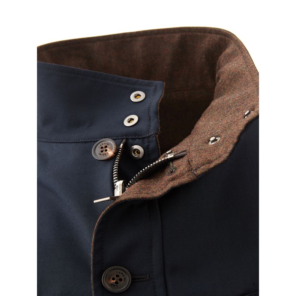 Lardini Blue Wool Coat | Regal Royce