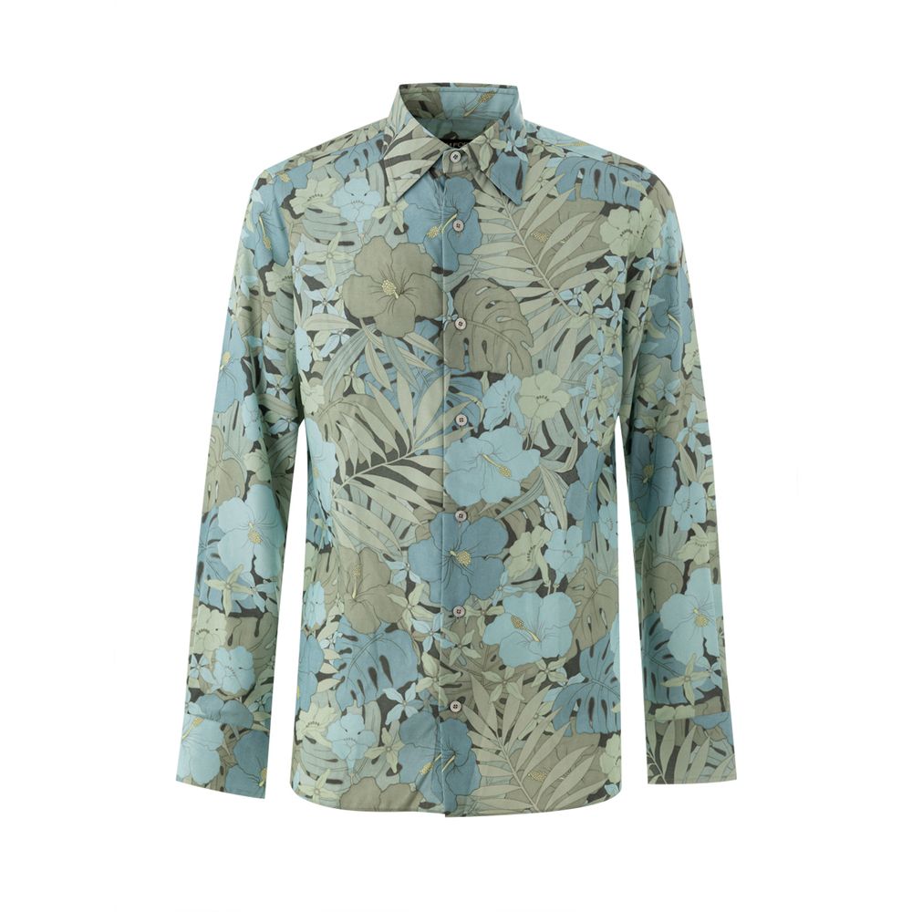 Tom Ford Blue Lyocell Pattern Shirt | Regal Royce
