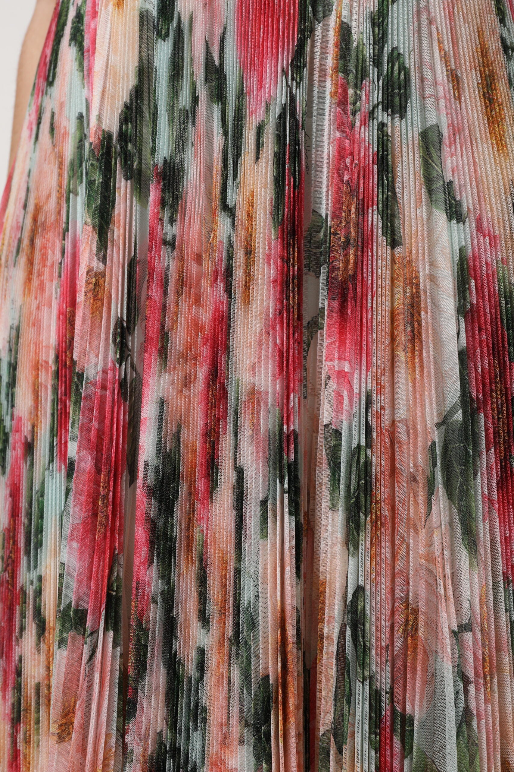 Dolce & Gabbana Multicolor Silk Floral High Waist Midi Skirt | Regal Royce