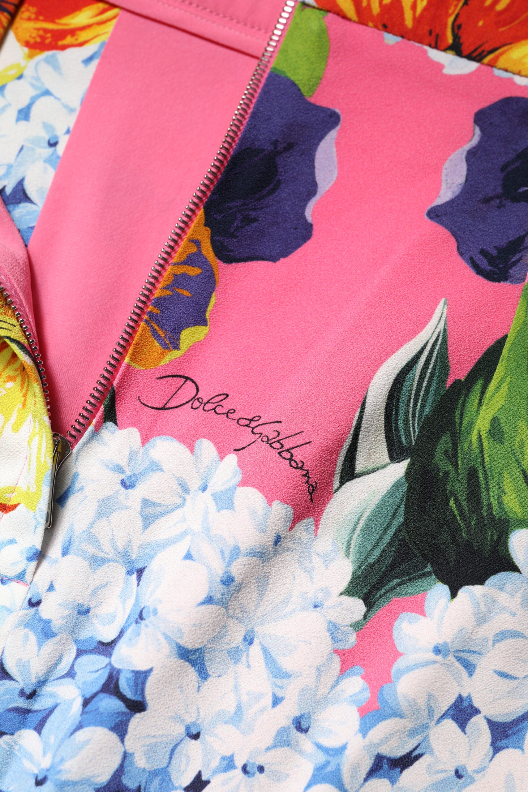 Dolce & Gabbana Multicolor Floral High Waist Midi Skirt | Regal Royce