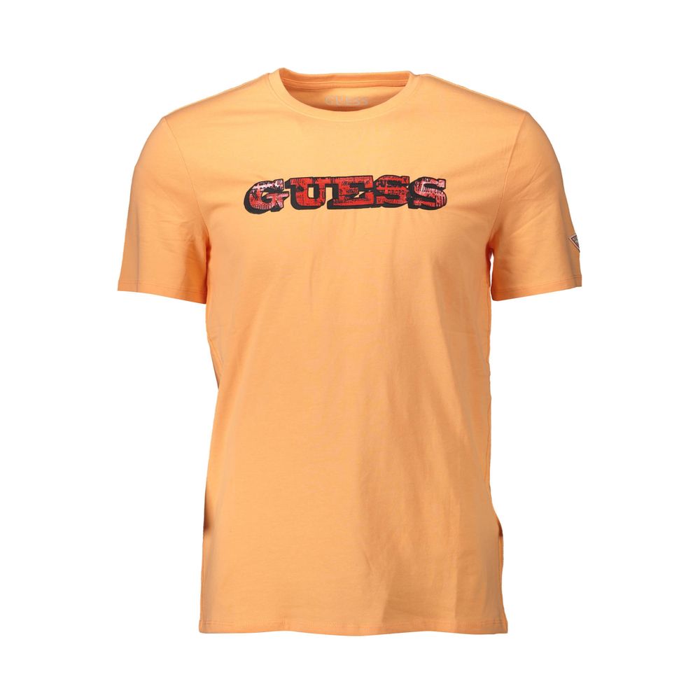 Guess Jeans Orange Cotton T-Shirt