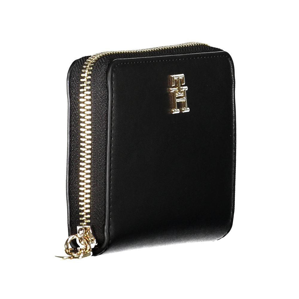 Tommy Hilfiger Black Polyethylene Women Wallet | Regal Royce