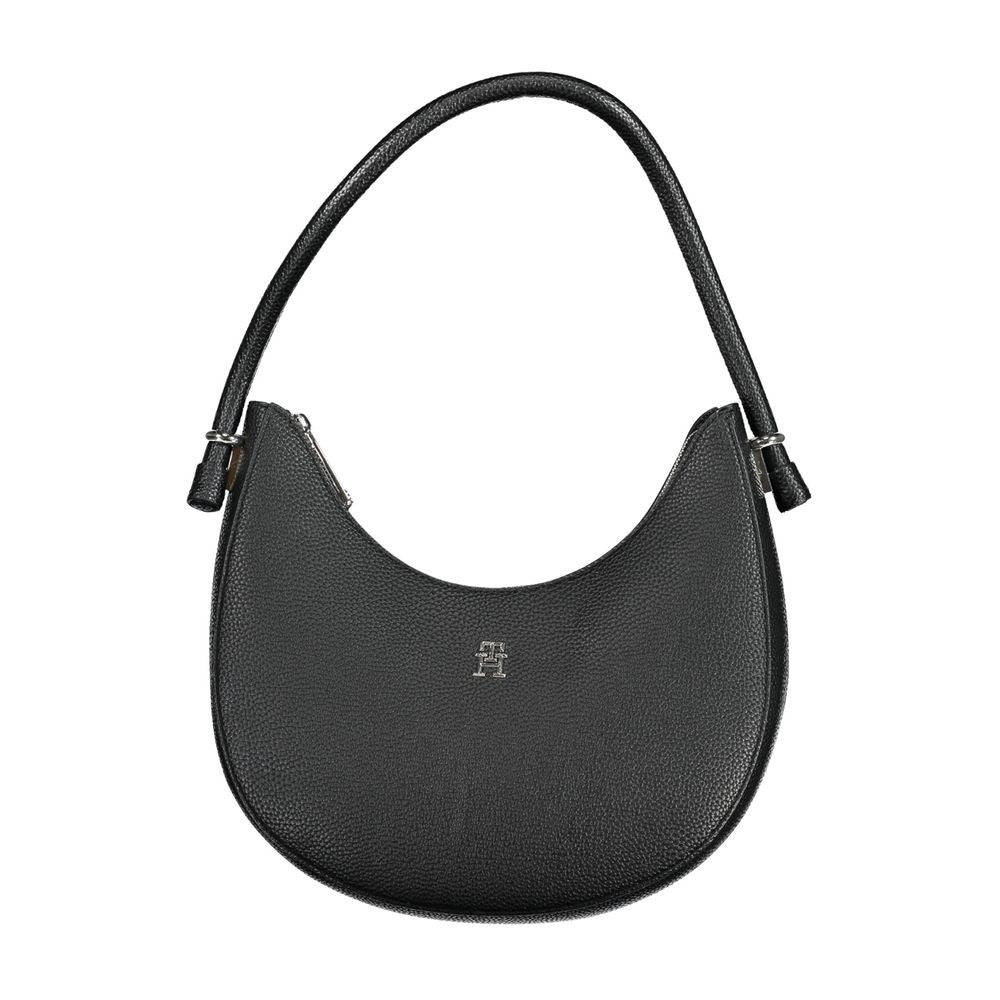 Tommy Hilfiger Black Polyurethane Women Handbag | Regal Royce