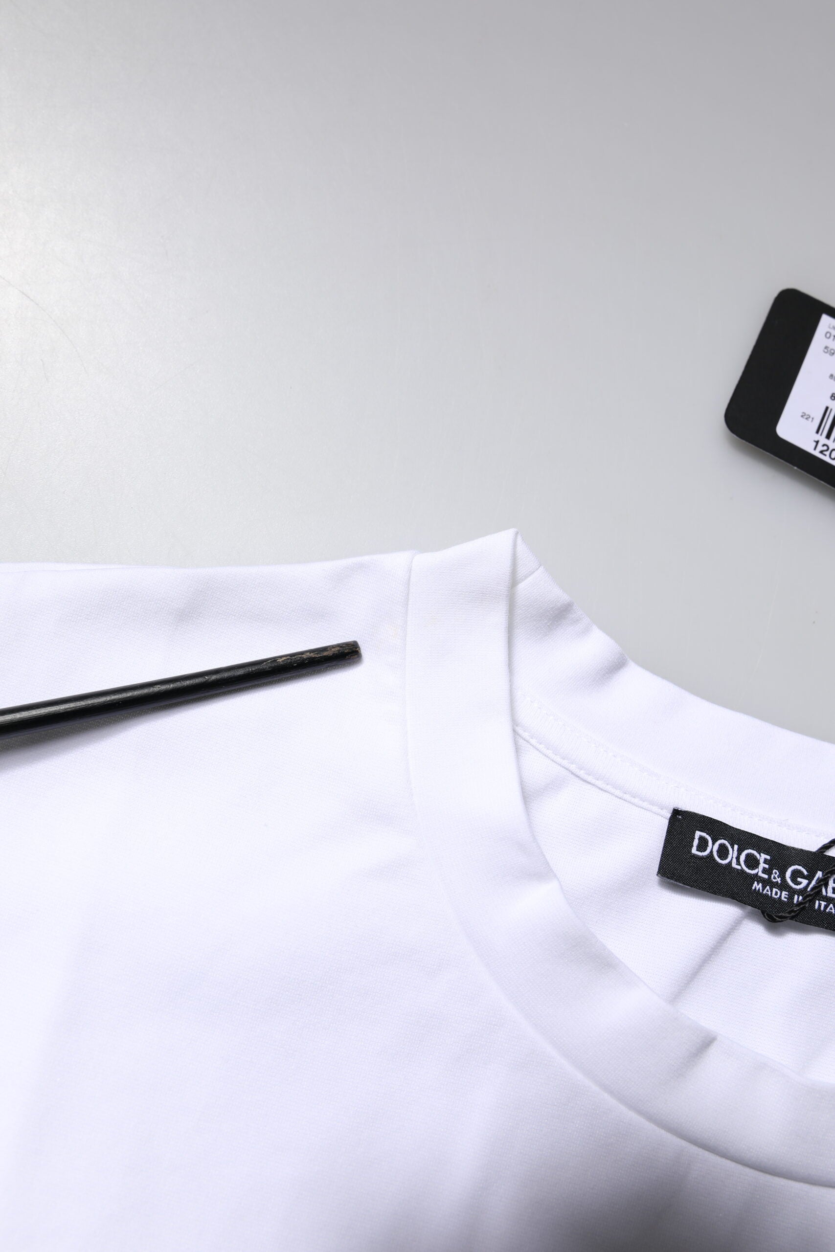 Dolce & Gabbana White Bellissima Cotton Crew Neck T-shirt | Regal Royce