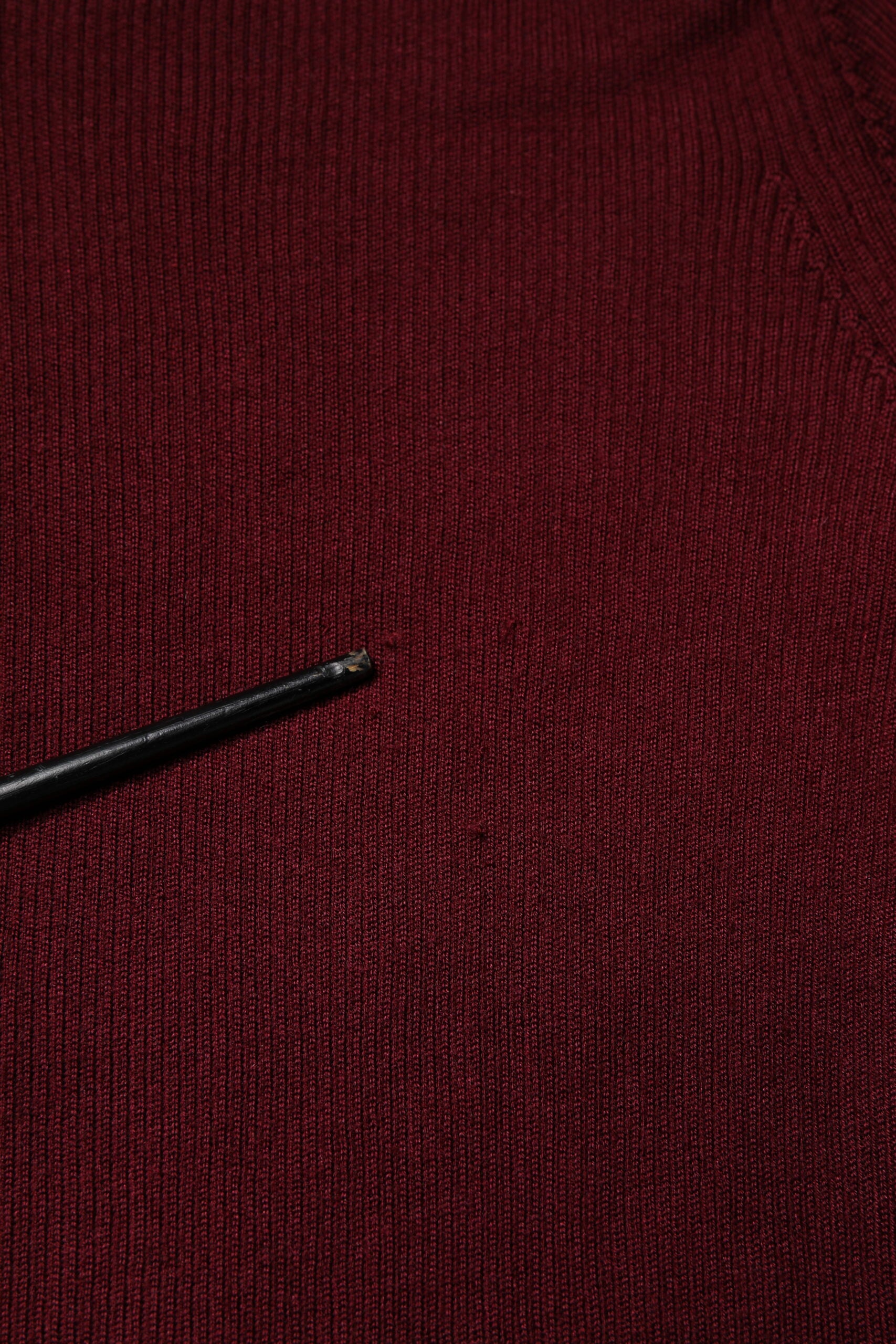 Dolce & Gabbana Burgundy Long Sleeves Turtleneck Slim Sweater | Regal Royce