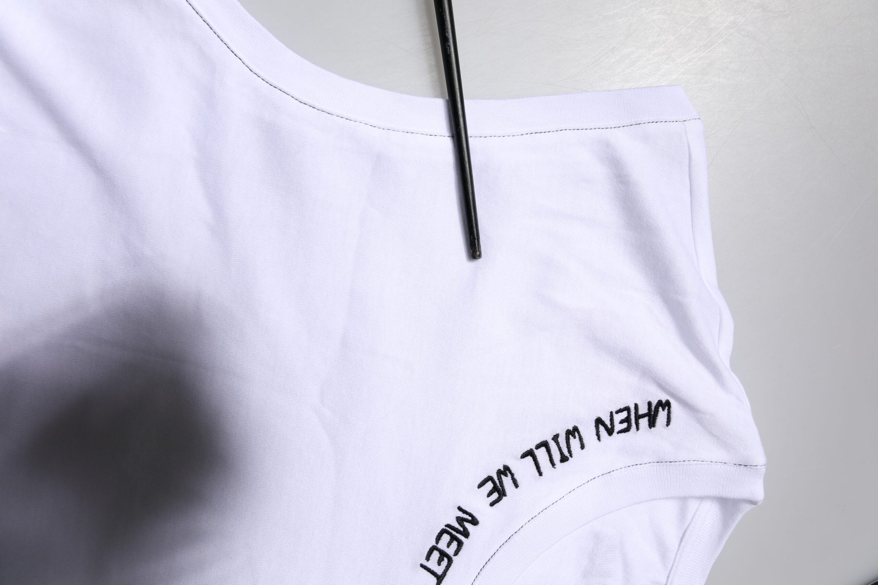 Dolce & Gabbana White Cotton Sleeveless Printed Tank T-shirt | Regal Royce