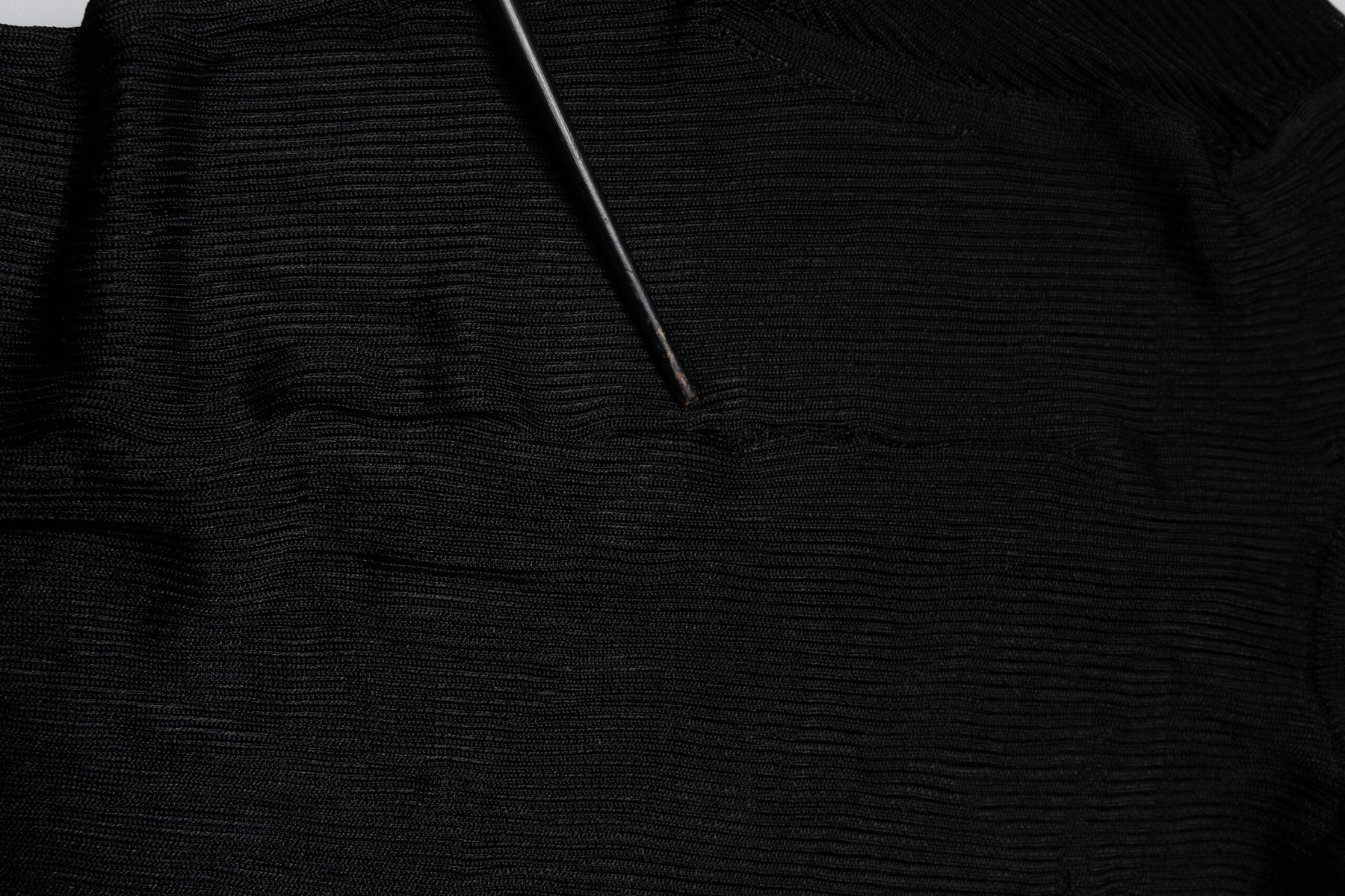 Dolce & Gabbana Black Knit Long Sleeves Turtleneck Slim Top | Regal Royce