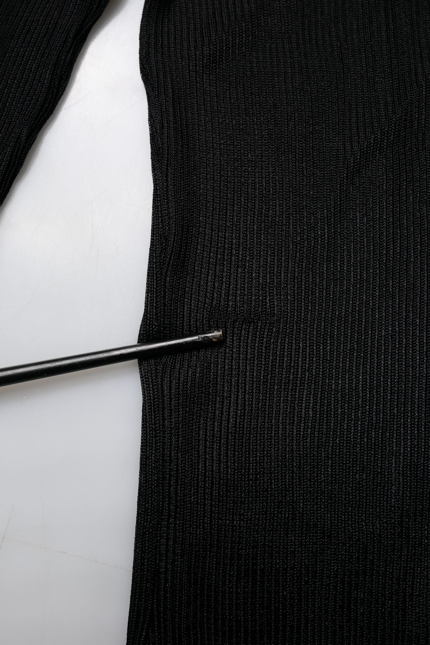 Dolce & Gabbana Black Knit Long Sleeves Turtleneck Slim Top | Regal Royce