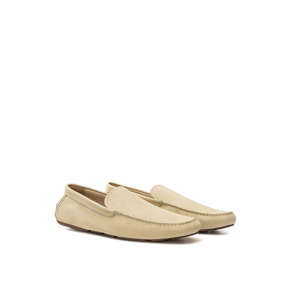 Bally Beige Leather Moccassin | Regal Royce