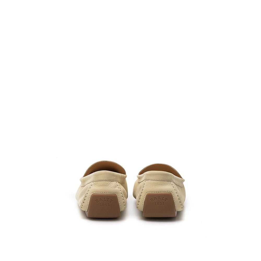 Bally Beige Leather Moccassin | Regal Royce