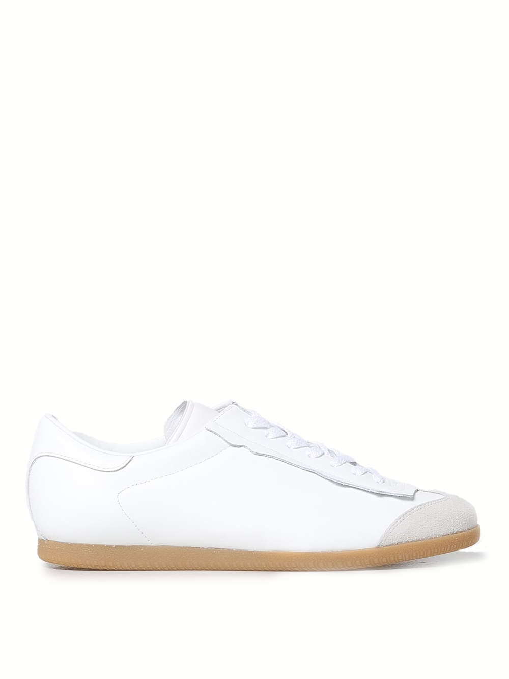 Maison Margiela Low Featherlight Leather And Suede Sneakers | Regal Royce
