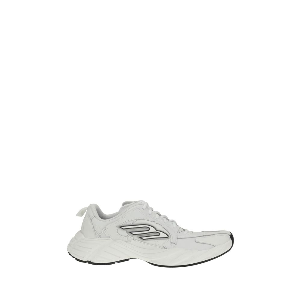 Balenciaga White Calf Leather Bos Taurus Athletic Sneakers | Regal Royce