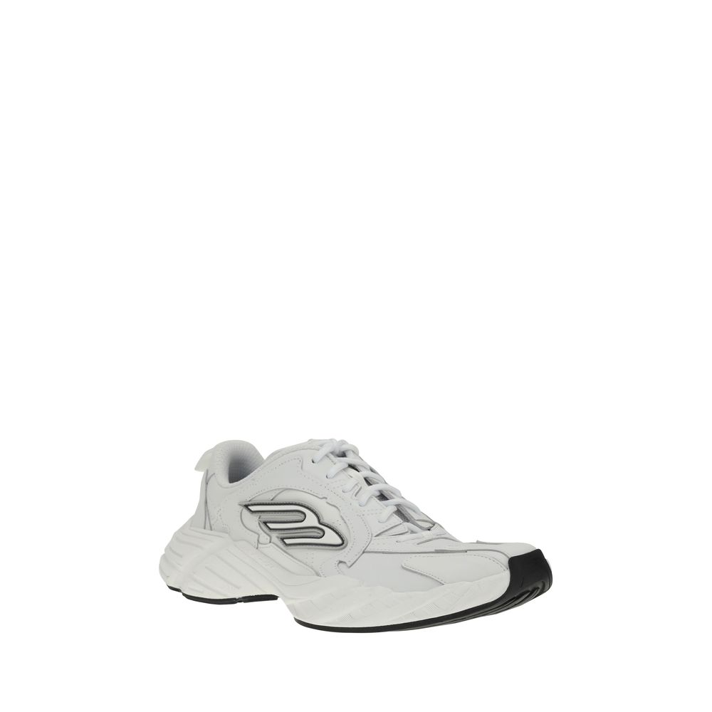 Balenciaga White Calf Leather Bos Taurus Athletic Sneakers | Regal Royce