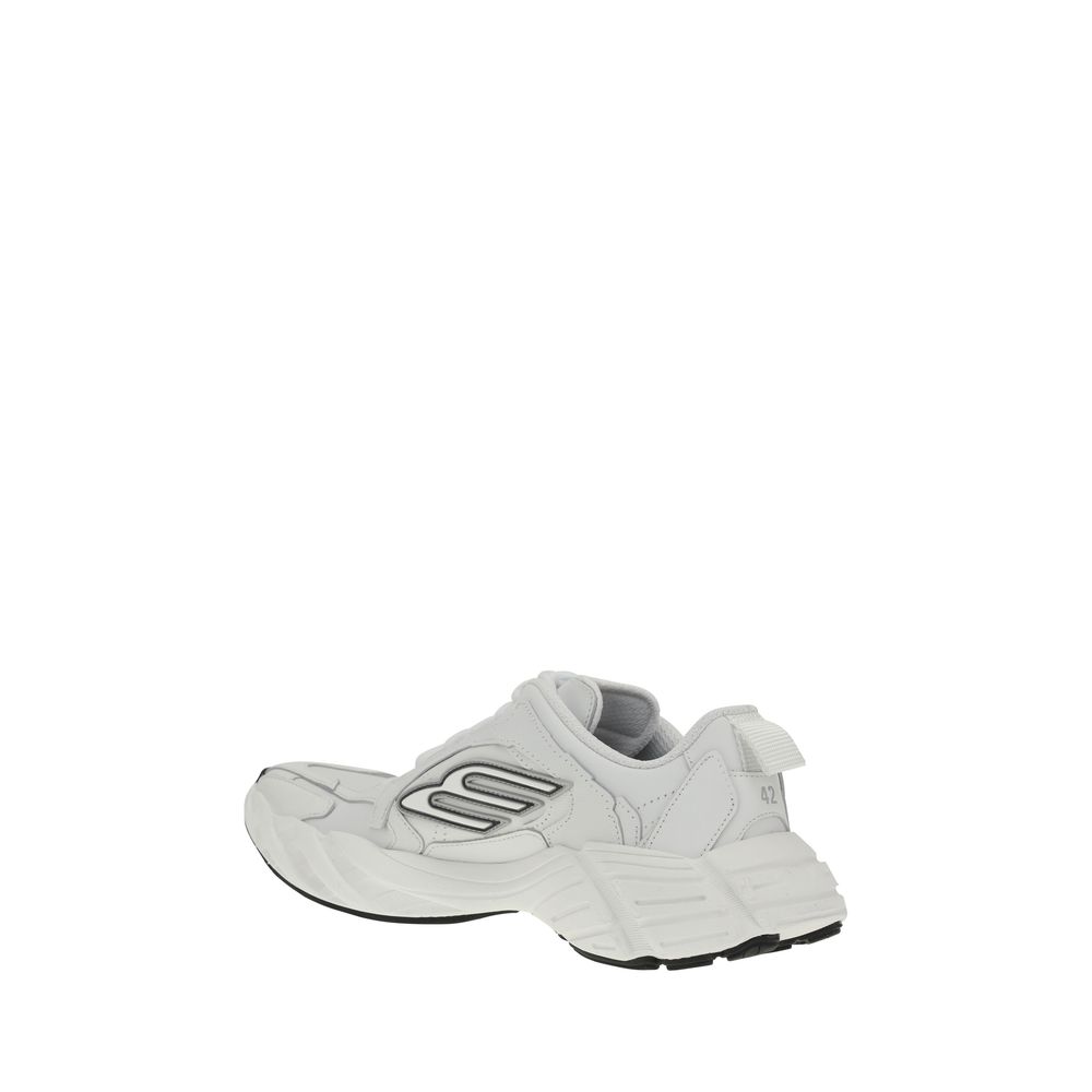 Balenciaga White Calf Leather Bos Taurus Athletic Sneakers | Regal Royce