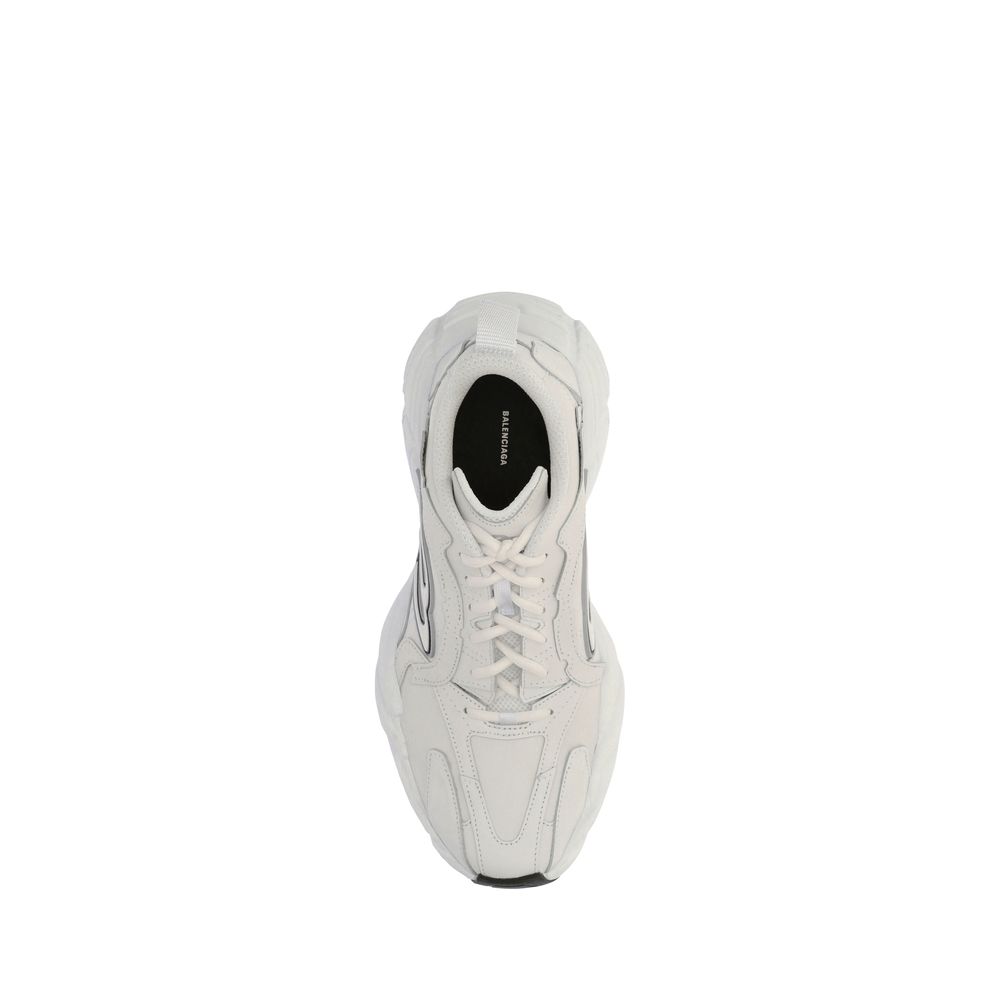 Balenciaga White Calf Leather Bos Taurus Athletic Sneakers | Regal Royce