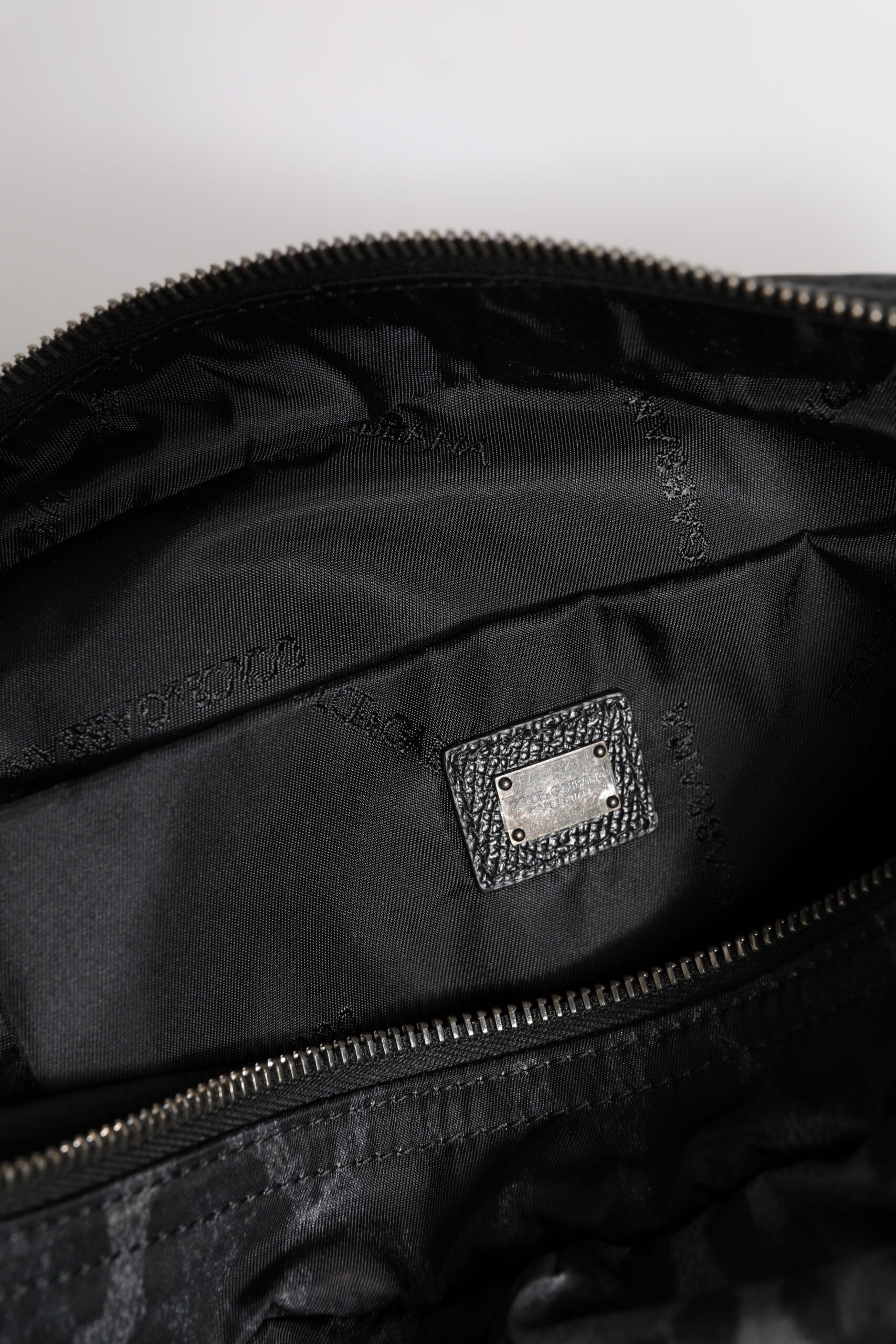 Dolce & Gabbana Black Gray Leopard DG Logo Belt Waist Fanny Pack Bag | Regal Royce