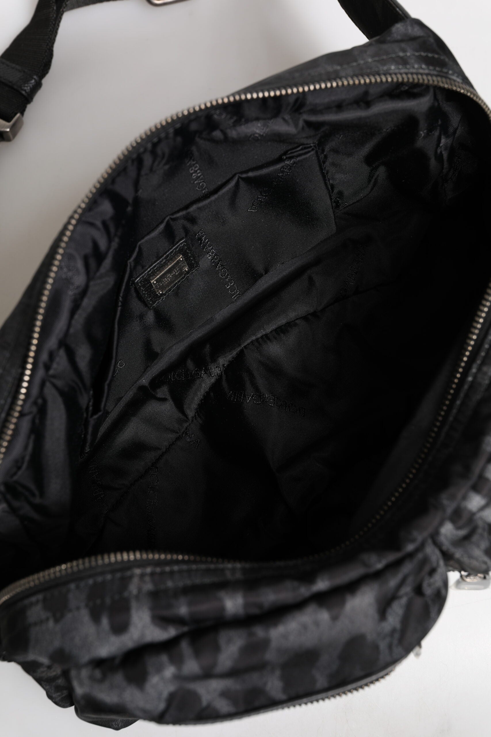 Dolce & Gabbana Black Gray Leopard DG Logo Belt Waist Fanny Pack Bag | Regal Royce