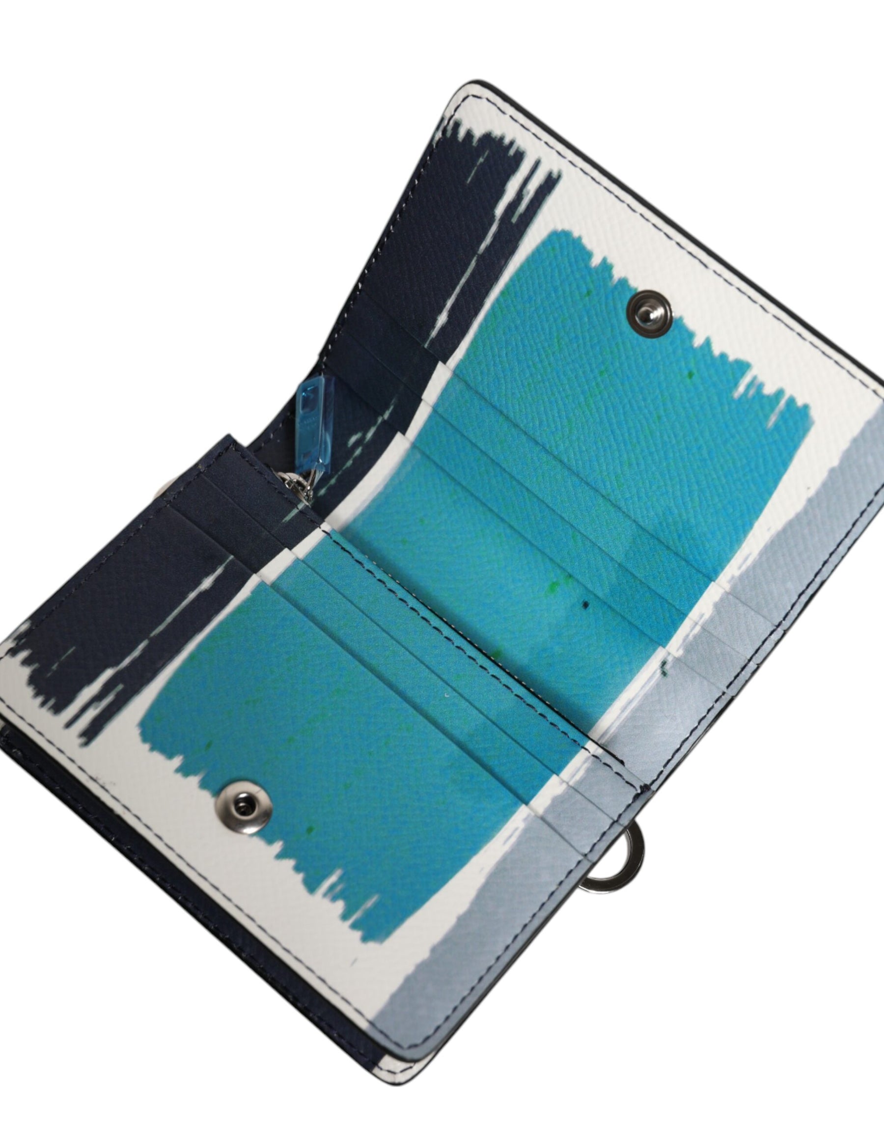 Dolce & Gabbana Multicolor Leather DG Logo Bifold Card Holder Wallet | Regal Royce