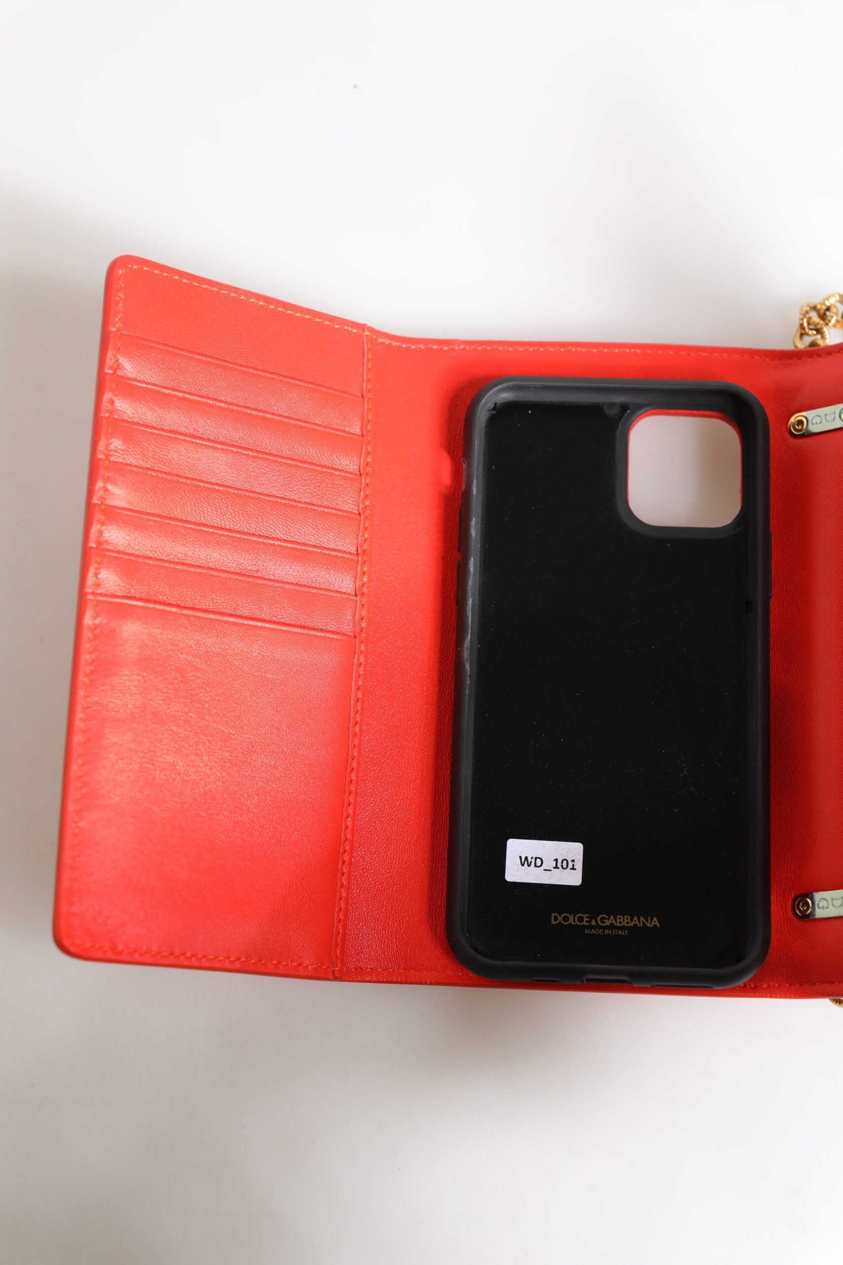 Dolce & Gabbana Red Leather Quilted Devotion Crossbody Phone Cover Bag | Regal Royce